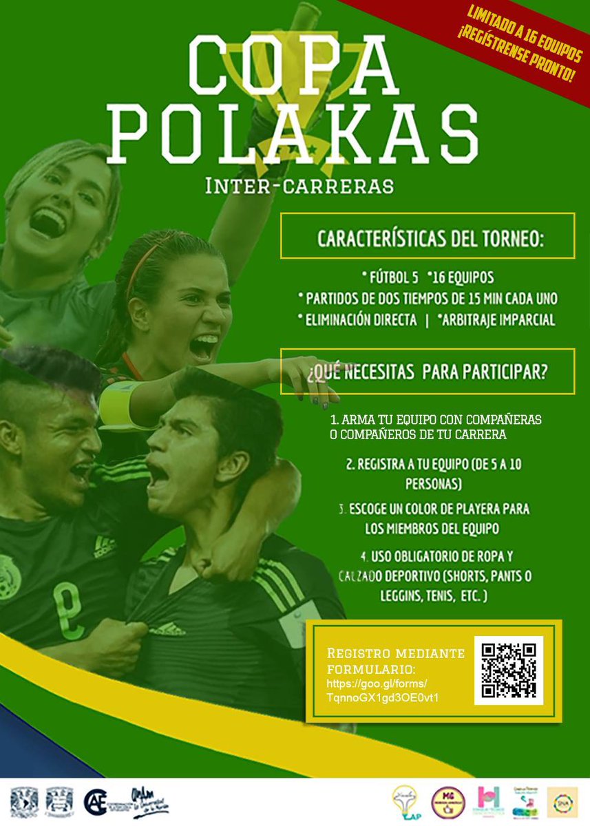 UNAM_FCPyS's tweet photo. #COPAPOLAKAS
El semestre comenzó y la CAE les trae la Copa Polakas, el primer torneo estudiantil 😎
Inscríbete en: https://t.co/nPm8N5k8zY
#SomosUNAM #SomosFCPyS #SomosCAE https://t.co/n7GRSj1MYY