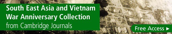 Enjoy free online access to a collection of articles on South East Asia and the Vietnam War Anniversary until March 1, 2018. ow.ly/NQCp30i7Y7N