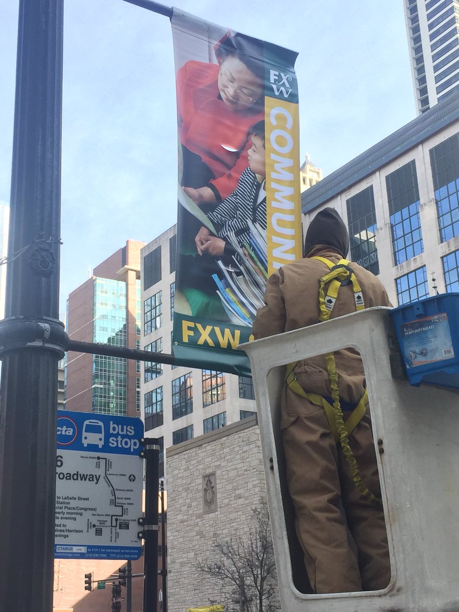 FXWHoS's tweet photo. Campus Beautification #PrideInPlace @FXWChicago https://t.co/ij0jPYAswV