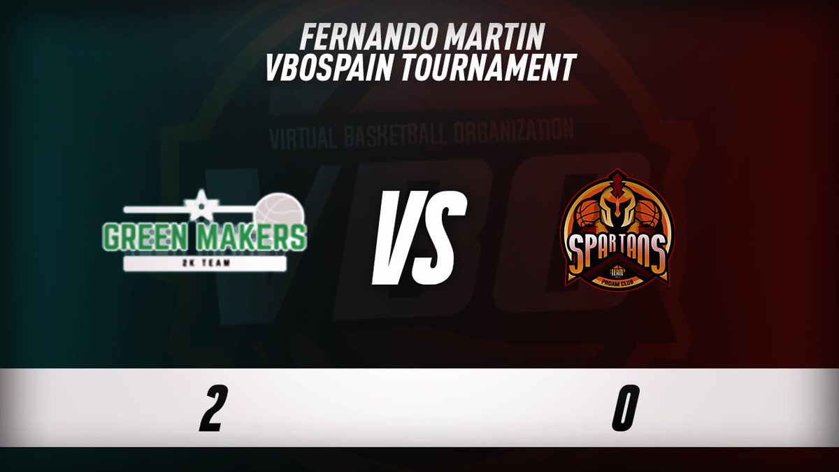 VBOspain's tweet photo. Enhorabuena a @GreenMakers2K por la gran eliminatoria y el pase a semifinales al derrotar a @SpartansTeam2k 2-0. Esperamos verlos en próximos torneos. 🏀 https://t.co/WrTnpzcDKQ