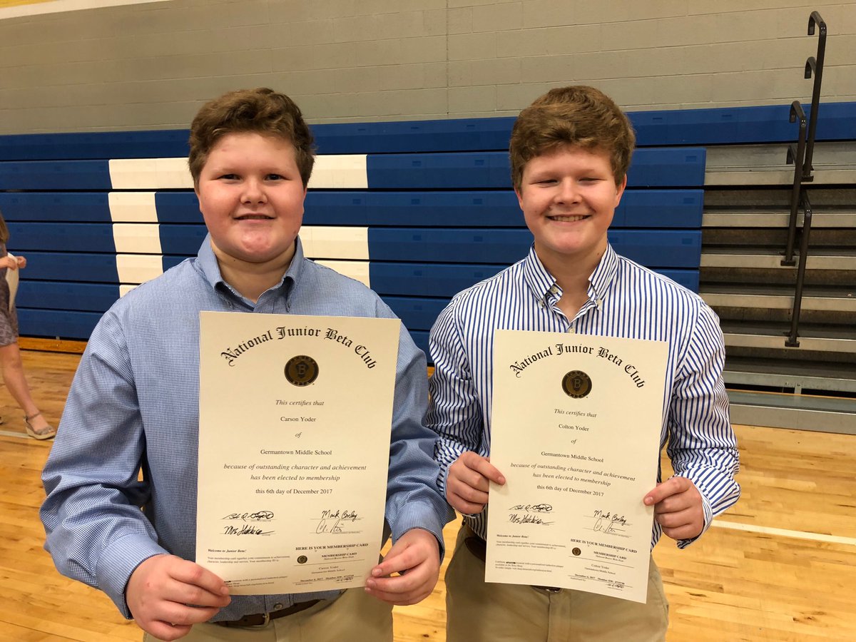 DowYoder's tweet image. Yoder boys’ Beta Club Honors ceremony @ Germantown- grateful to teachers &amp;amp; staff!