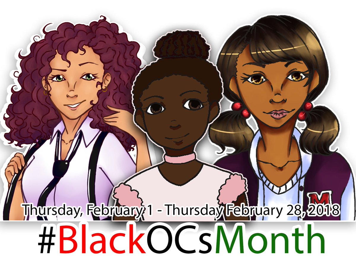 MsEllyG's tweet photo. Hello people of Twitter!

Tomorrow is the beginning of #BlackHistoryMonth and I decided to create a new hashtag, #BlackOCsMonth. So starting tomorrow, February 1, you can start posting your OCs with this specific hashtag. The rules are in the pictures attached! Enjoy! https://t.co/ZoRfYOXVlS