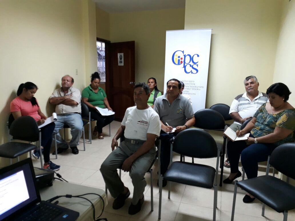 En la parroquia de Fatima se capacita al GAD parroquial y ciudadanos sobre la metodología de #RendiciónDeCuentas