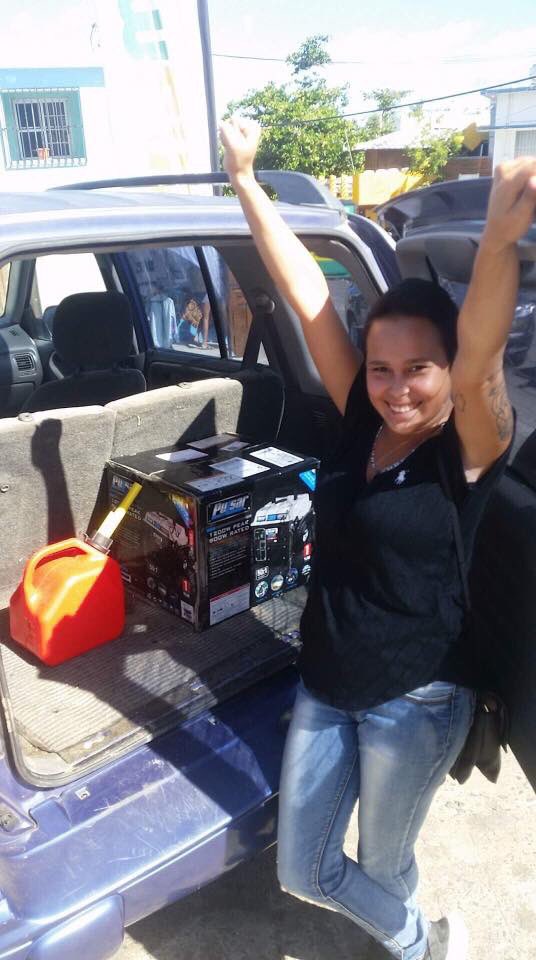 AWDisaster's tweet photo. Nayhomi, a resident of Vieques who is still living without power, received a generator today provided by a donor in Pennsylvania. 

Thank you to everyone involved in making this happen. 
#CloseTheGaps
#DisasterRelief 
#IfNotUsWho?
#Vieques
#PuertoRico
#PRSeLevanta 
#Generator https://t.co/nl2RqTIOEl