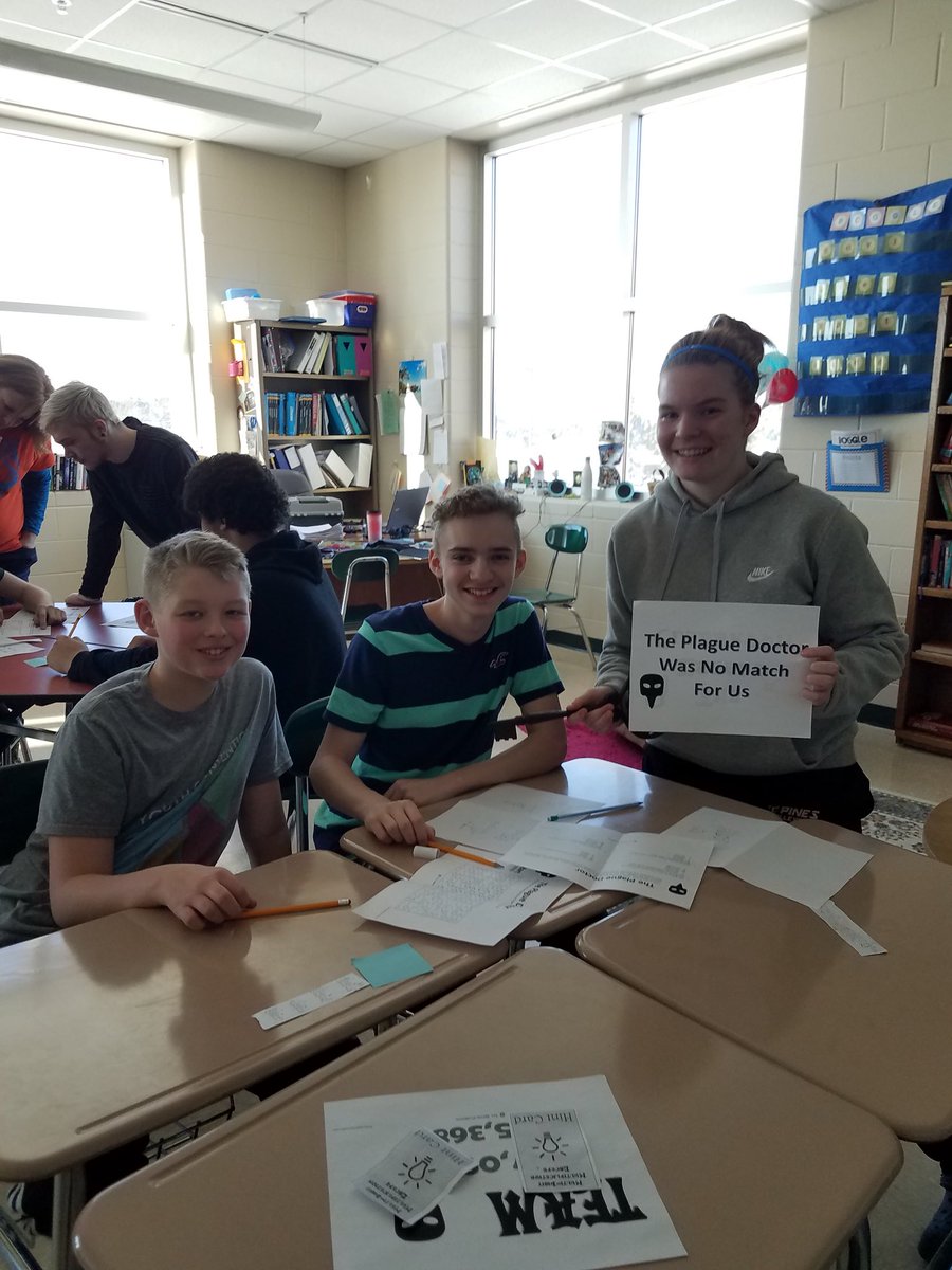 tpetreikis's tweet image. Day 3: MS Math Escape Classroom during ELA today! #MathWeek2018 @npsd1 @david_s_weber @DarrenRubo @arrowgift @Peggy4415 @NicoletBank @RipcoCU @SonicNetWisc @TXInstruments @EliasonRealty @aviands @parsonseagleriv @peopleswi @HoffmanPDC