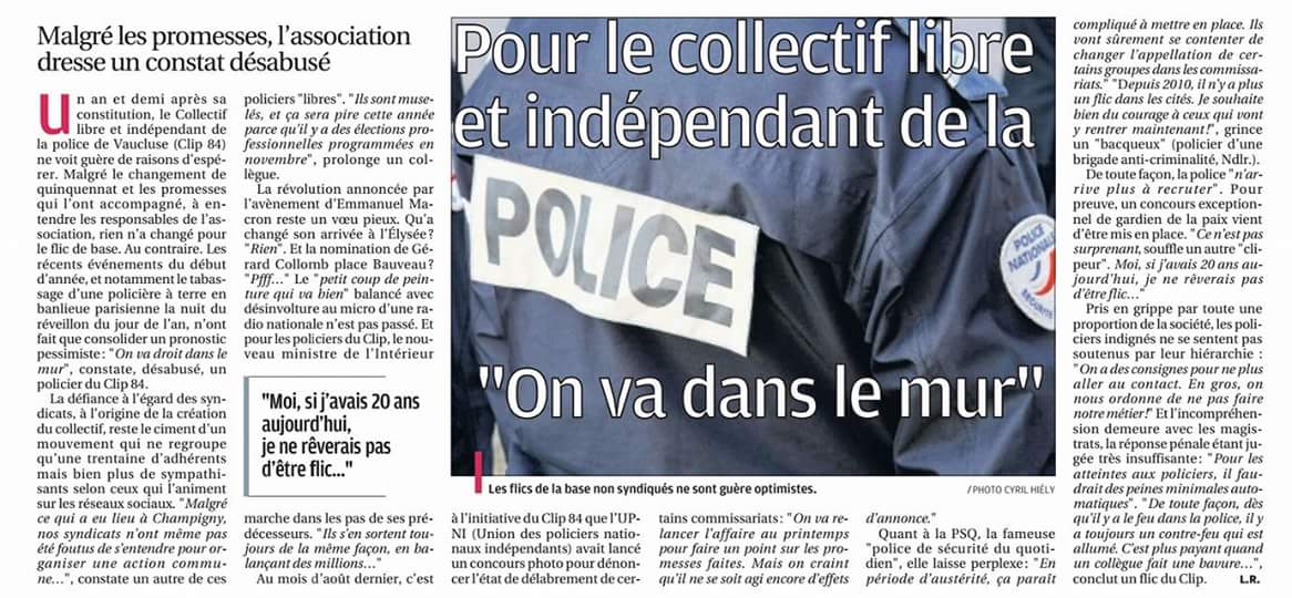 Clip84's tweet photo. La #police ?
"On va droit dans le mur"
@Clip84 https://t.co/Tj0oSYnQJL