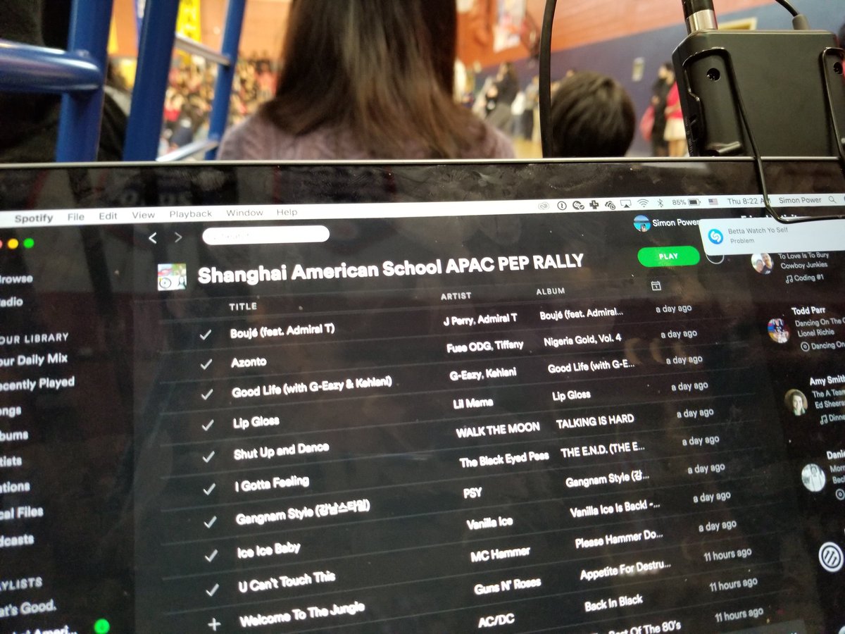 spower's tweet photo. My fantastic Playlist for the APAC Swimming Comp. #saschina #saspudong https://t.co/a6KOlblxBG
