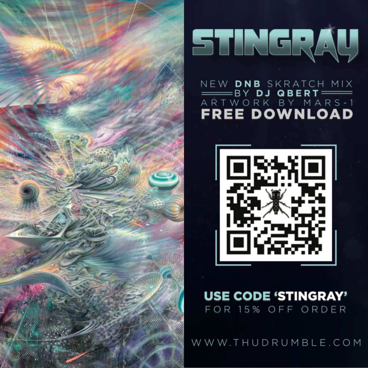 Do you like DRUM N BASS kids? <a href="/DJQbert/">DJ Q*BERT 👾 Invisibl Skratch Piklz</a> has a new mix, STINGRAY, download for free! 
tinyurl.com/StingrayDJQBERT