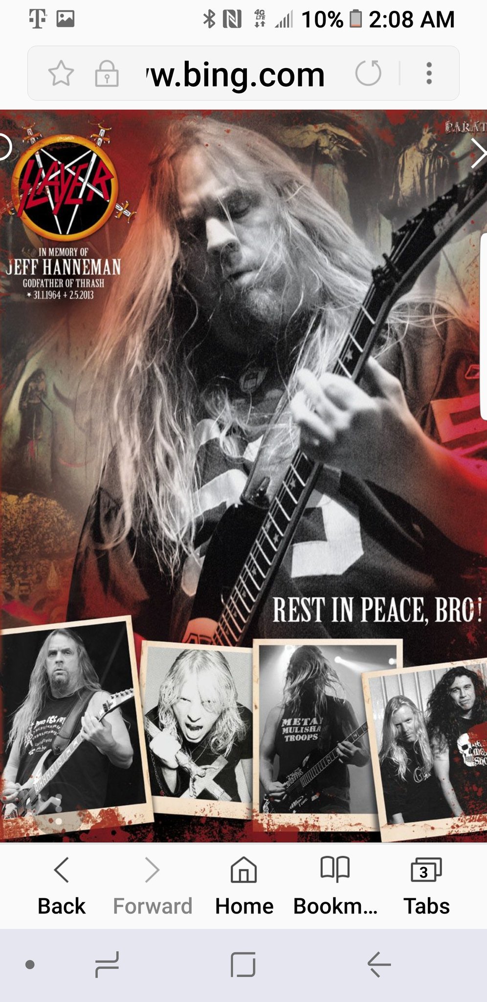 Happy birthday Mr. Jeff Hanneman! R.i.p brotha you are slayer you are metal 