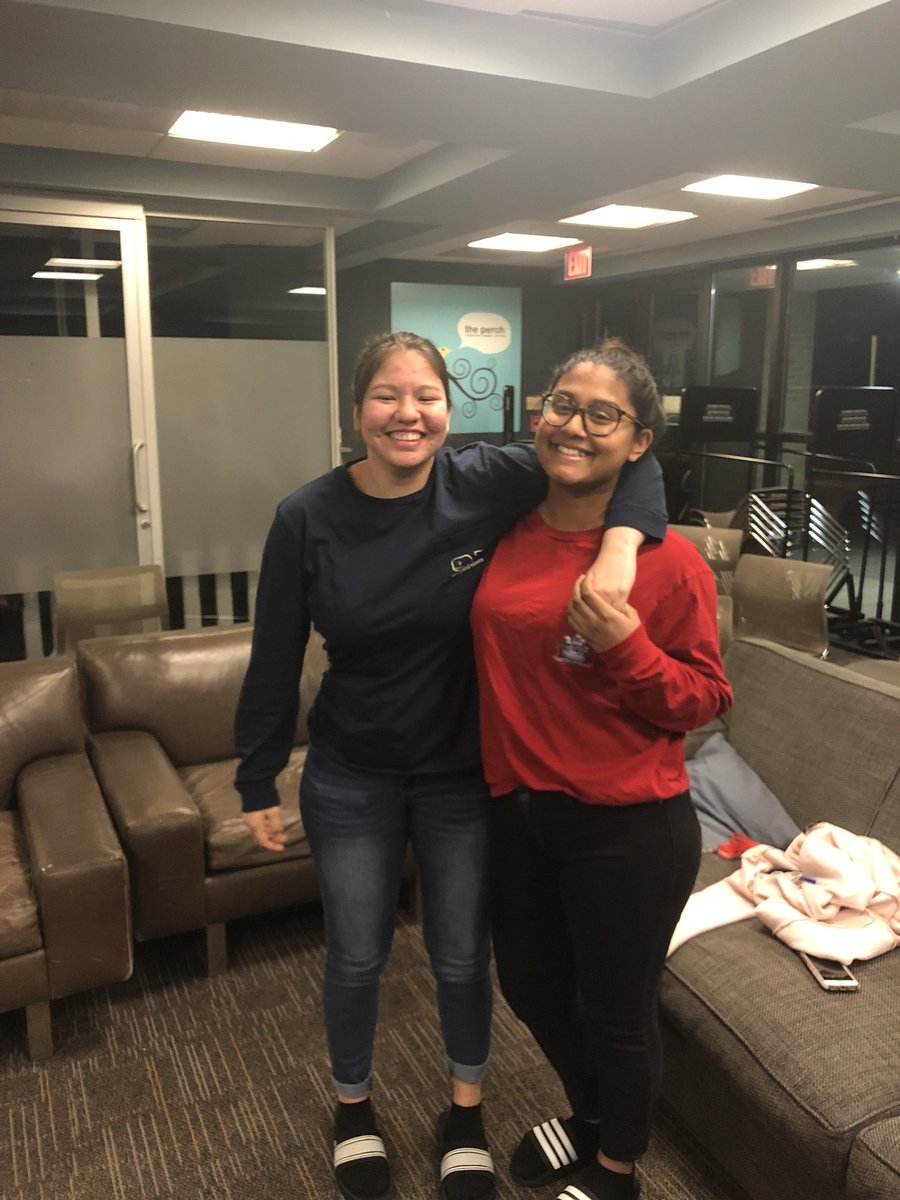 andertennial's tweet photo. Congrats to our Roommate Game winners Aida and Ismah who’ll be able to choose their rooms for next fall with priority access. Also job well done to our runner ups Gabby and Rose who got the prize of playtime with hall pug, Stella. https://t.co/lLP4QB1F4S