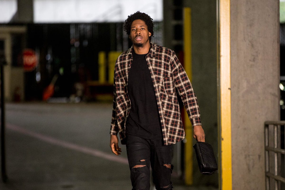 trailblazers's tweet photo. Both @CJMcCollum and @eddavisXVII getting into the #PlaidOut https://t.co/f3HOfSJMIO