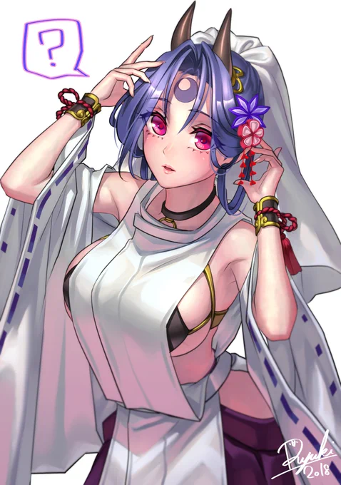 そろそろ節分らしいので姫様に角!☺ 