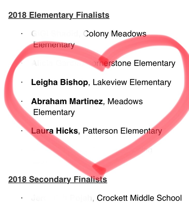 Galloway_ART_'s tweet photo. 3 absolutely amazing human beings! Congratulations Leigh, Abe, & Laura! #superteachers #toyfinalists #ahhhh https://t.co/1DLORnSfDY