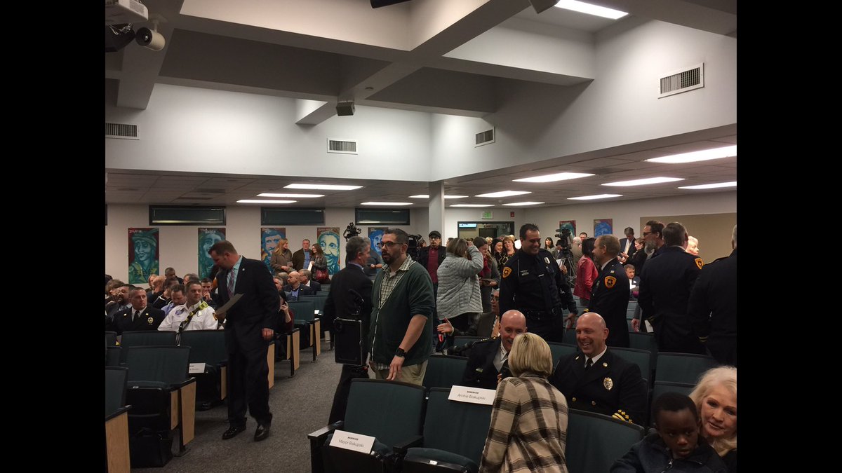 WhittneyE's tweet photo. Getting set up for @slcmayor ‘s state of the city address at Horizonte Instruction and Training Center. We’ll have a write-up this evening on https://t.co/qGiV5iUDeC. Broadcast version tomorrow during Morning Edition on @KUER_FM https://t.co/4lleyMJVuG
