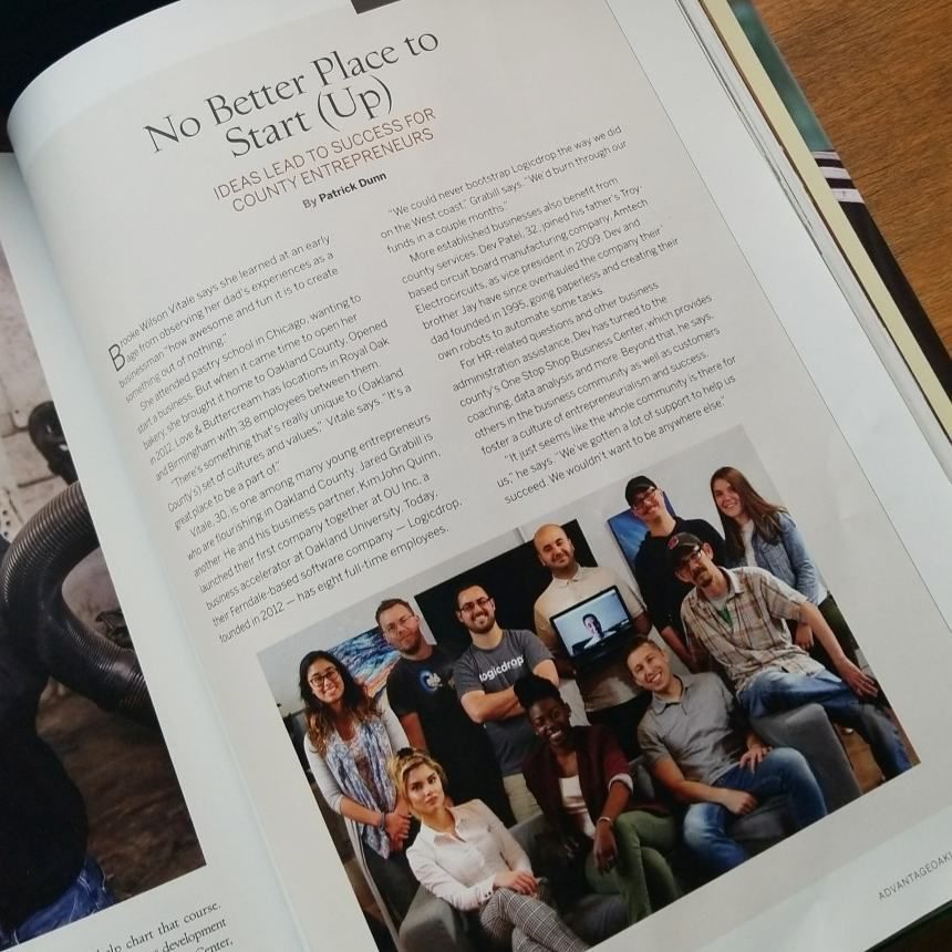 logicdrop's tweet image. Thank you @AdvantageOak for featuring us in the #Oakland County #Prosper pg. 59! We are proud to be a part of the ever-growing #success of #entrepreneurs in #oaklandcounty.