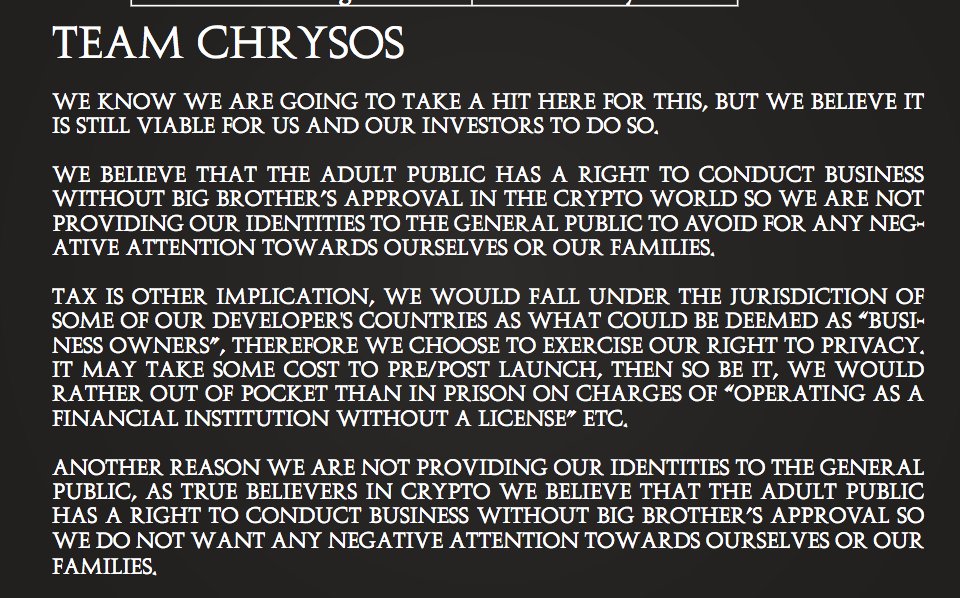 member_crypto's tweet photo. The 💩 Coin of the Day : #ChrysosCoin like is friends #BitConnect and #Davorcoin this coin is a coin without #Github , where you don't even have a wallet, it's all in the cloud ! You can't sell your coins because they lock the sells, #ScamAlert they don't even have a #twitter lol https://t.co/a0XBjYEunU