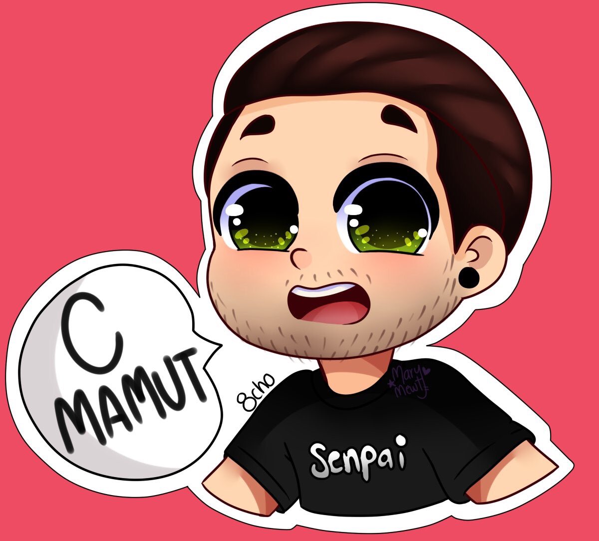 MaryMewt's tweet photo. Pues ¡ Unos stickers kawaii de @8choOficial ✨ !
Para que pongan al senpai en todos lados, y decoren lo que quieran. ❤️
Espero que te guste tu personificación más adorable senpai, te quiero mucho ❤️ https://t.co/i5SHeJc1gy