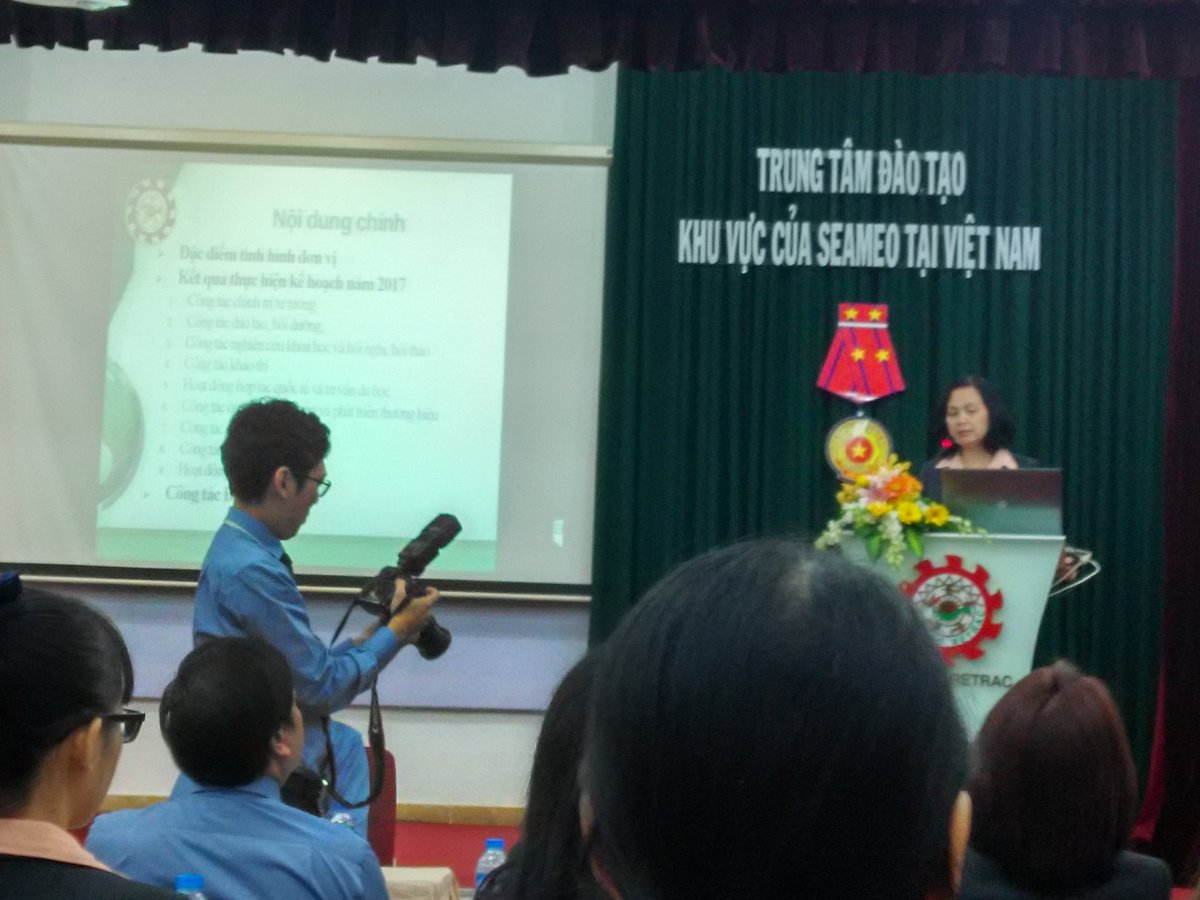 Dr. Phuong Ho Thanh My discusses the 2017 accomplishments. #annual #townhall #generalassembly