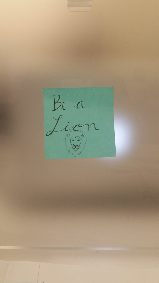 GryphonFodder's tweet photo. My new study post-it to get me through midterms. Thanks @CarrieHFletcher https://t.co/kPwEnsAlSN