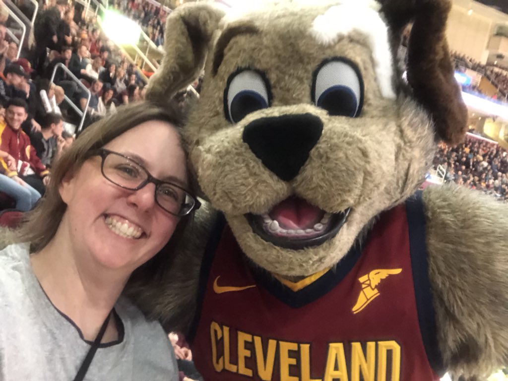 Blumenmama's tweet photo. Chillin’ with @CavsMoondog and the Chambers of Commerce from Berea, Brook Park, Middleburg Hts and Olmsted! #AllForOne #TweetQTV https://t.co/wFC6xhpEOa