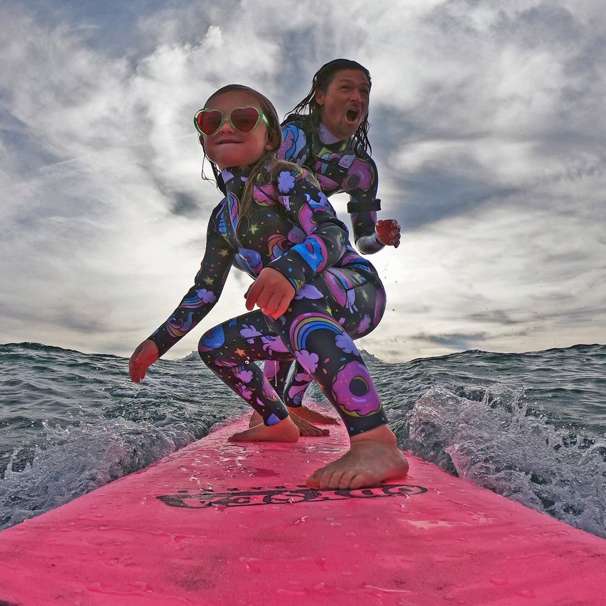 Daddy daughter suit! <a href="/KalaniRobb/">Kalani Robb</a> <a href="/CatchSurf/">Catch Surf</a>