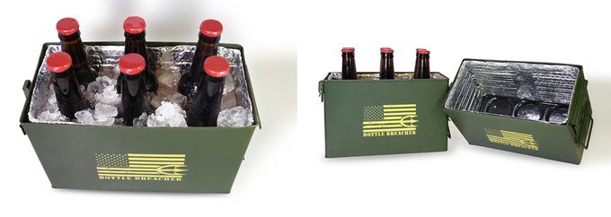 JCarverAuburn's tweet photo. Talk abt #BadAss; my #CombatCooler (new item) just shipped. If you haven’t visited @BottleBreacher, NOW’s the time; #PromoCode BB2018 is 20%OFF #SiteWide thru 2/2! Beyond breachers, they’ve got awesome #WhiskeyChillers, Tshirts & even #RockfordFosgate/#CellCharger speaker systems https://t.co/5JyJxo8TON