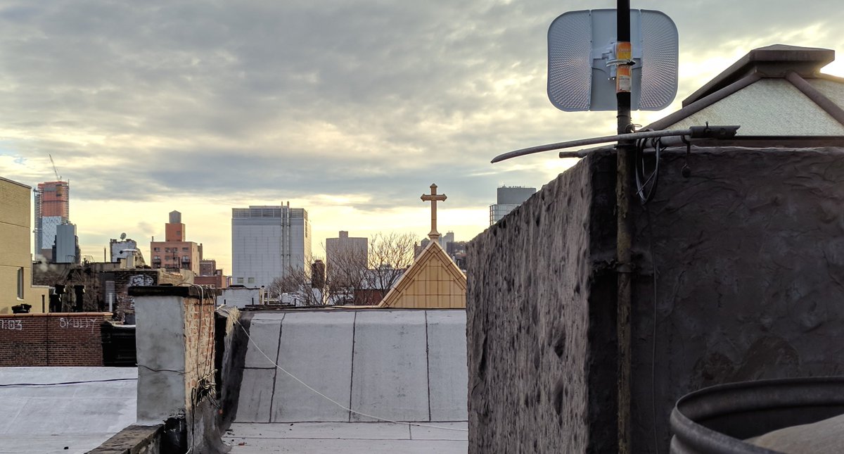 nycmesh's tweet photo. New DIY install in #EastVillage
node 1138 #litebeam #supernode1 https://t.co/PYPsKVImxE