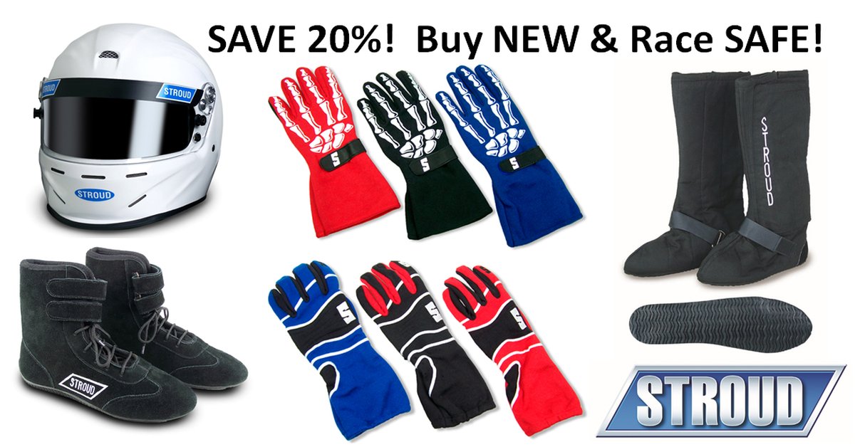 Hey Racers... We've uncovered a great deal for 20% off NEW Helmets  (Snell SA2015 rated), gloves, racing shoes &amp; drag boots.  Know a  racer? ReTweet it so they can race safe in 2018, too! racingin.com/news/Details.a…