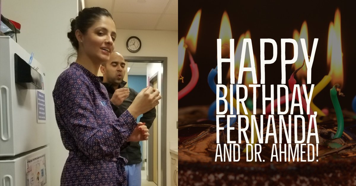 GHD_Somerville's tweet photo. From everyone at Great Hill Dental Partners, Somerville, we want to wish Fernanda and Dr. Ahmed a very happy birthday.  Fernanda and Dr. Ahmed were born on the same day, of the same month, of the same year.... Nearly twins!  Happy, happy birthday to both of you! https://t.co/SaXM12deVD