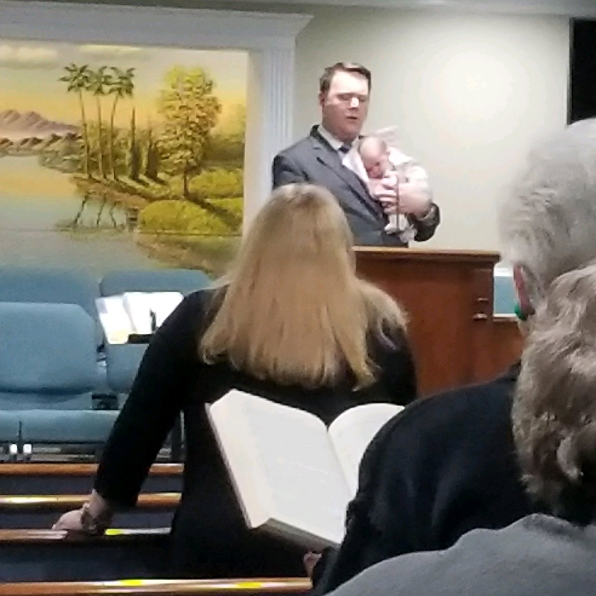 preacherthoward's tweet photo. I had a little help leading the music tonight! 😊
#LakenMurielle❤
#TrainUpAChild
#TeachingHerEarly https://t.co/relMuAsbNq