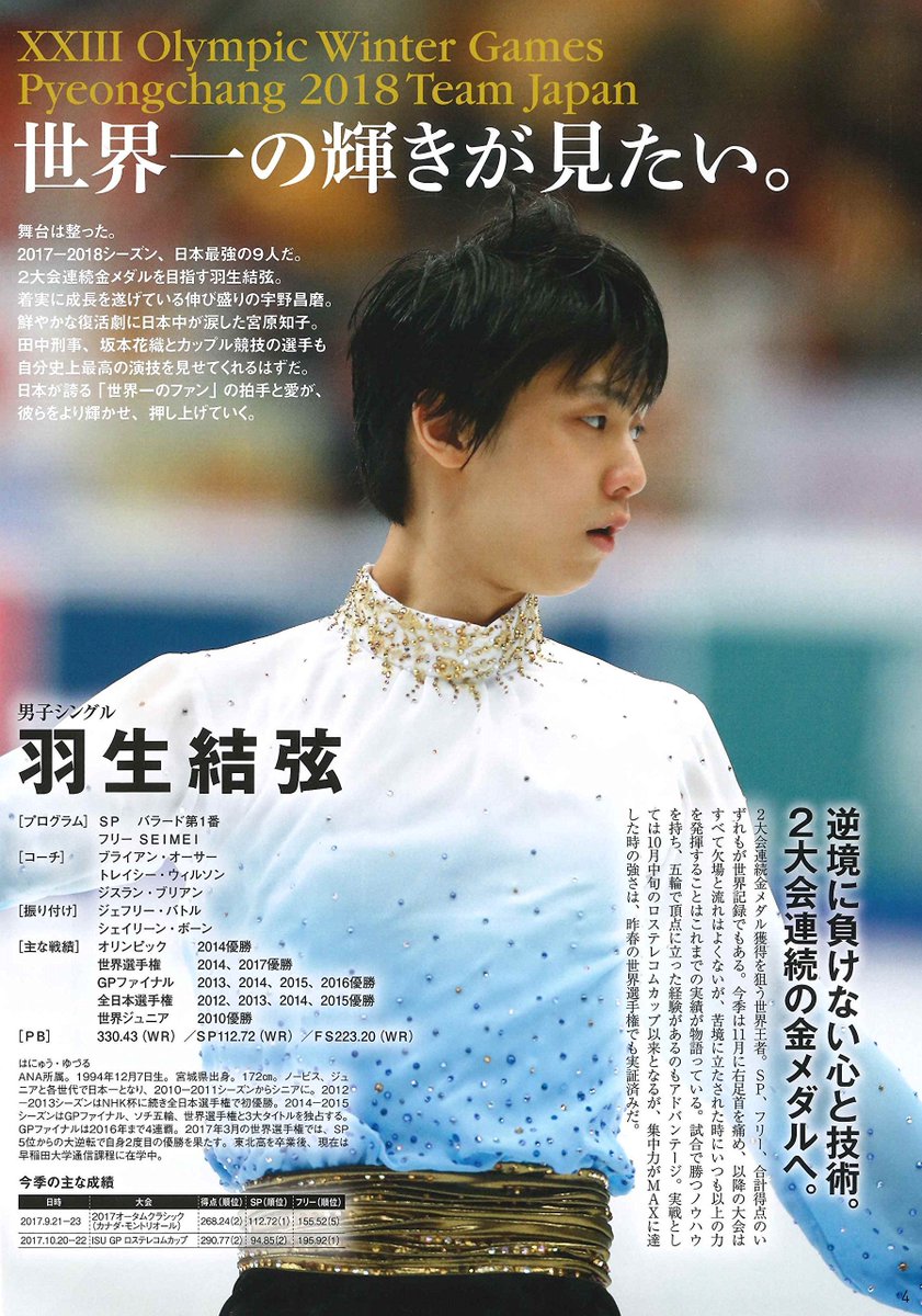 Figure Skating Magazine 2017-2018 documentario NTV Yuzuru Hanyu