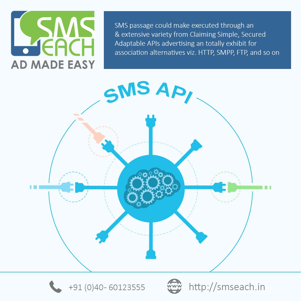 #smseach - Send both transactional &amp; promotional bulk sms immediately using the ultimate API.