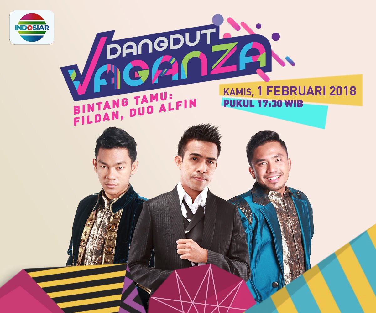 Halo kamu, iya kamu!
Main twitternya sambil nonton #DangdutVaganza di Indosiar yuk!

Hari ini ada penampilan dari Fildan dan Duo Alfin loh! Seru banget, kan?
Jadi, jangan sampai kamu nggak nonton ya~