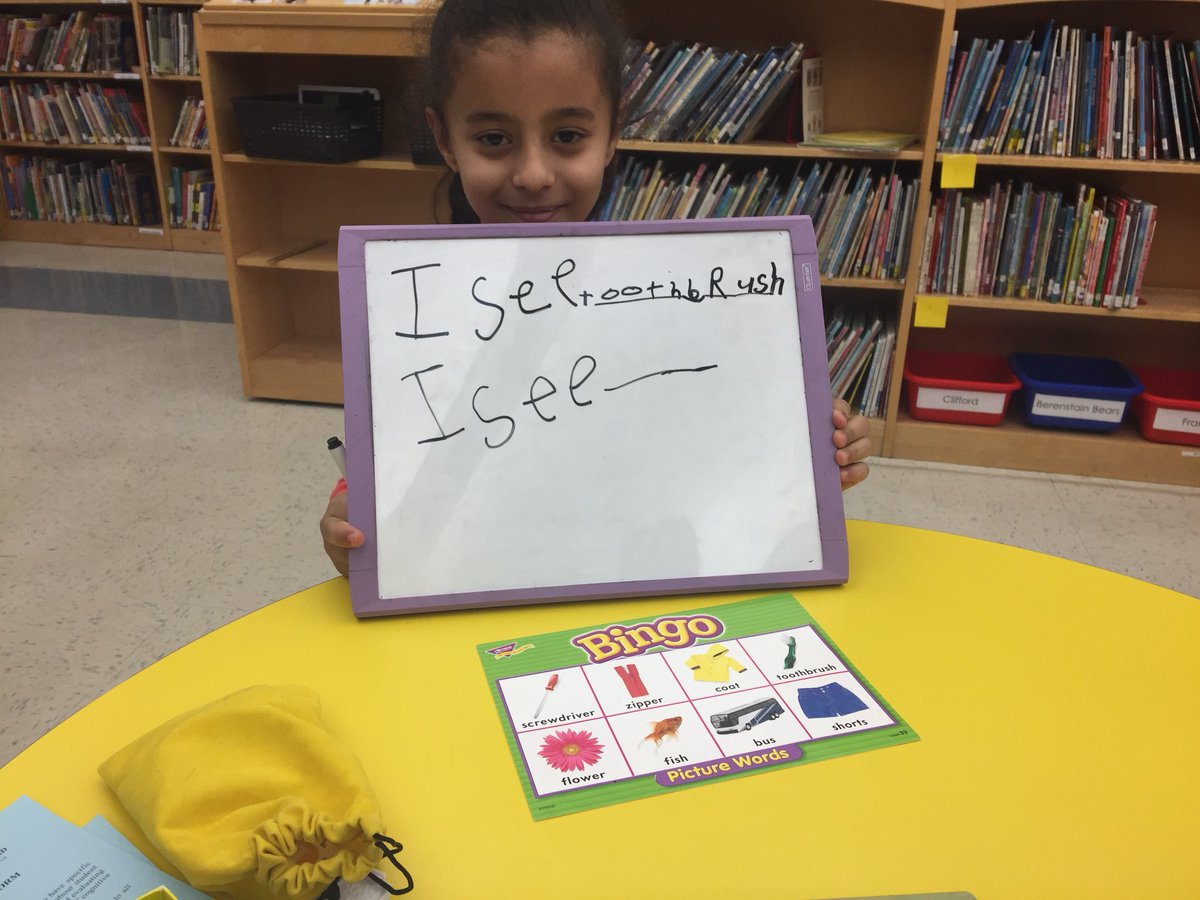 jenna_cowell's tweet photo. Beginning sounds, picture word bingo, and Cloze sentences using our bingo cards made for a busy morning @BegleyBroncos1! Supporting our ELLs with purposeful learning! #buildingeverdayvocabulary #picturesandwords #simplesentences #fun https://t.co/PvYUFjTYYs