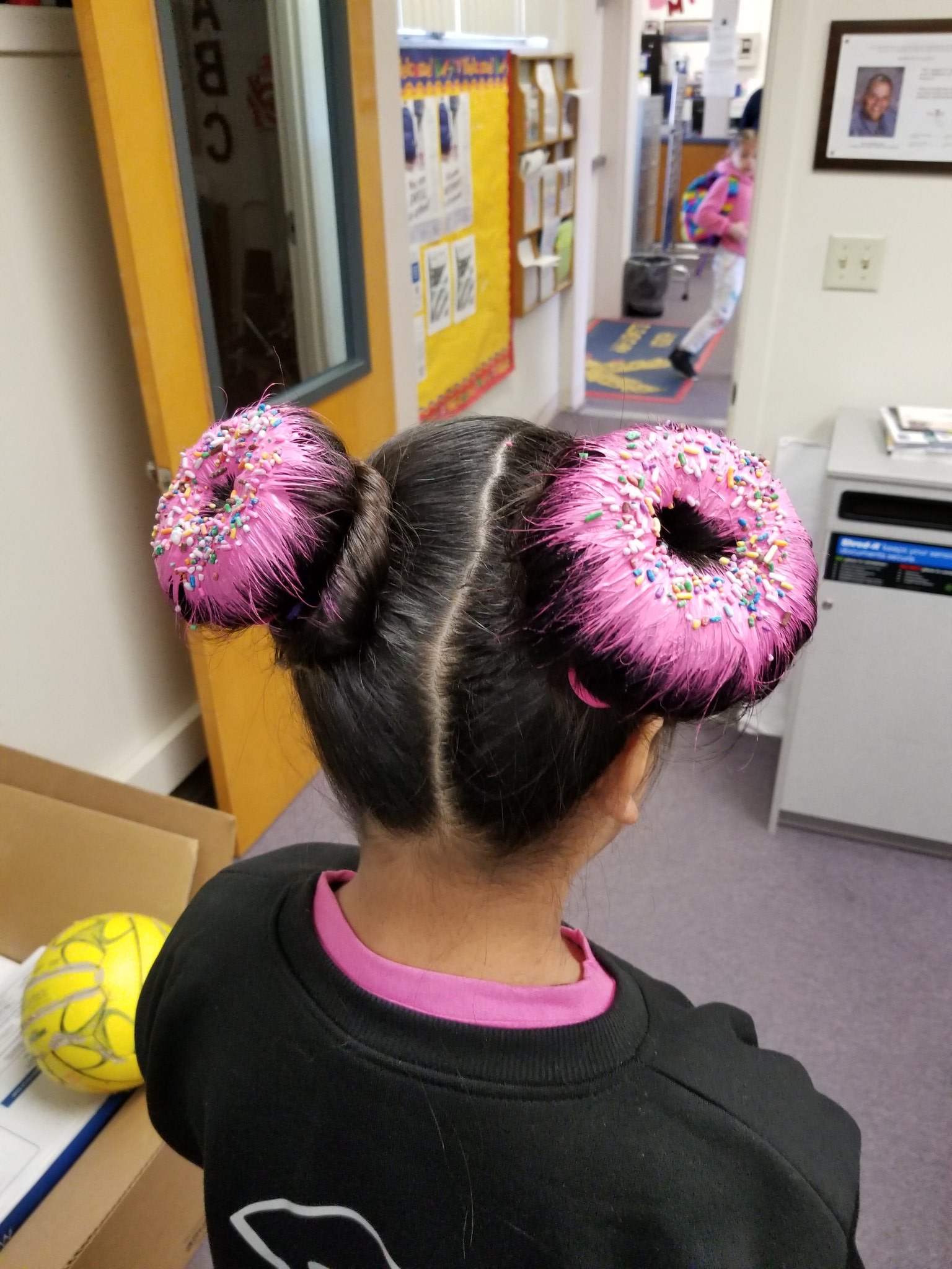 A Donut With Rainbow Sprinkles  Crazy hair days Crazy hair Wacky hair