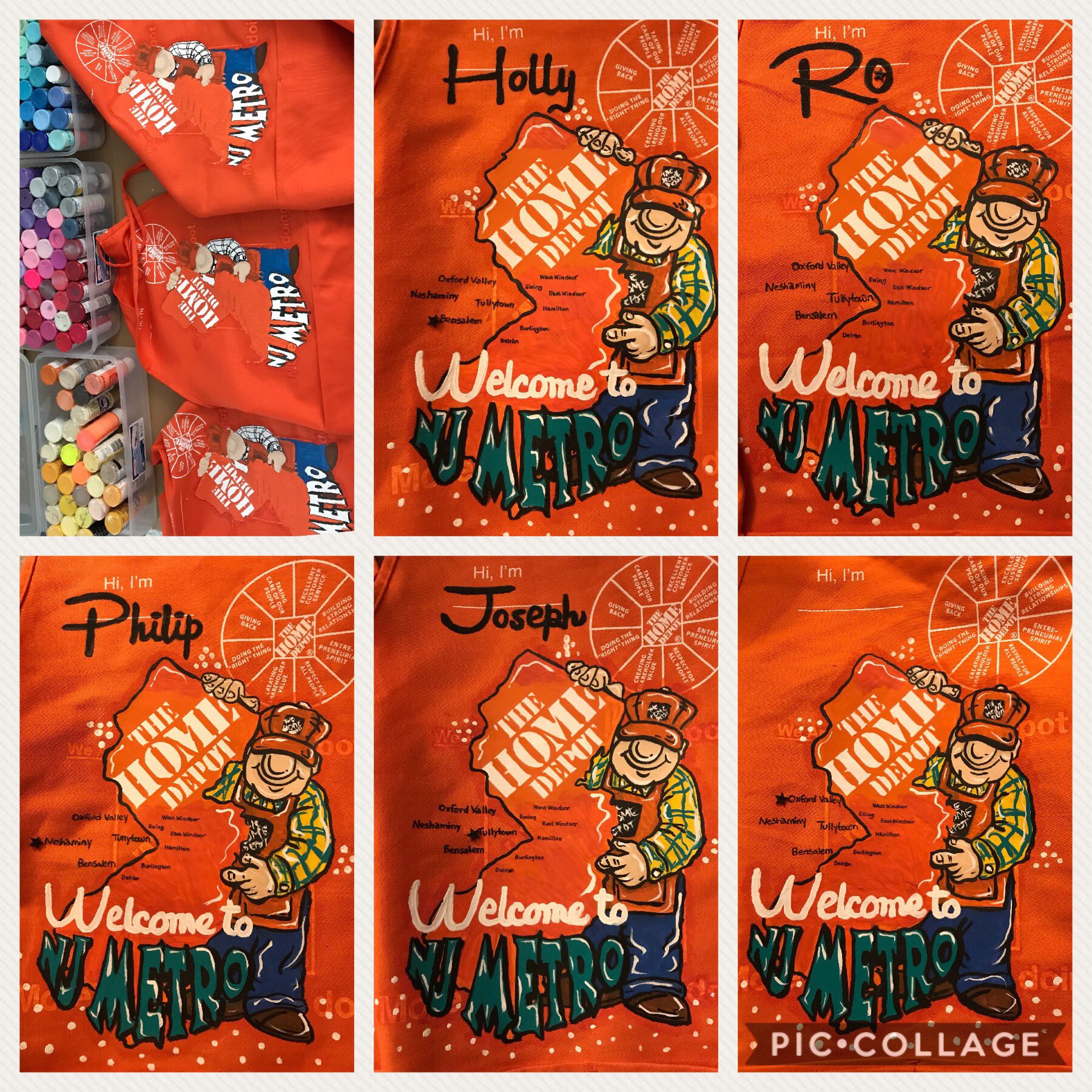 Home Depot Apron Art