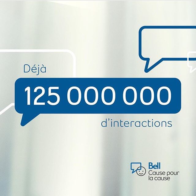 fcorbeil's tweet photo. Une campagne impeccable ! Bravo à toute l’équipe. #BellCause #BellLetsTalk https://t.co/SJARm5rv4i