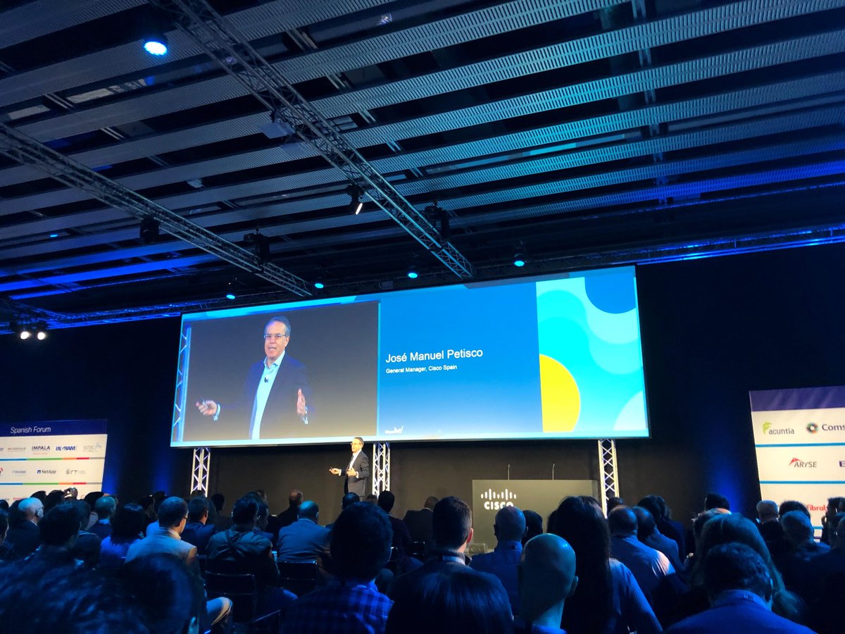 Datacom_Global's tweet photo. Ayer finalizó el #CiscoSpanishForum que se celebró dentro del #CiscoLive en Barcelona. Entre otras, asistimos a la magnífica conferencia de Jose Manuel Petisco, General Manager de #CiscoSpain. https://t.co/6MqGoeIKGn #CLEUR https://t.co/06VAOFGU1H