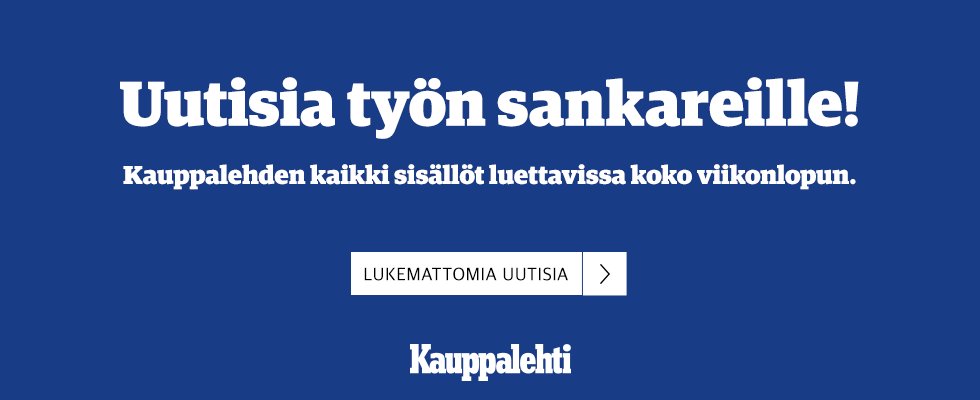 Mielenilmauksen vuoksi lehtien jakeluissa voi olla ongelmia huomenna perjantaina. <a href="/KauppalehtiFi/">Kauppalehti</a>'n ja <a href="/talouselama/">Talouselämä</a>'n kaikki sisällöt luettavissa koko viikonlopun.