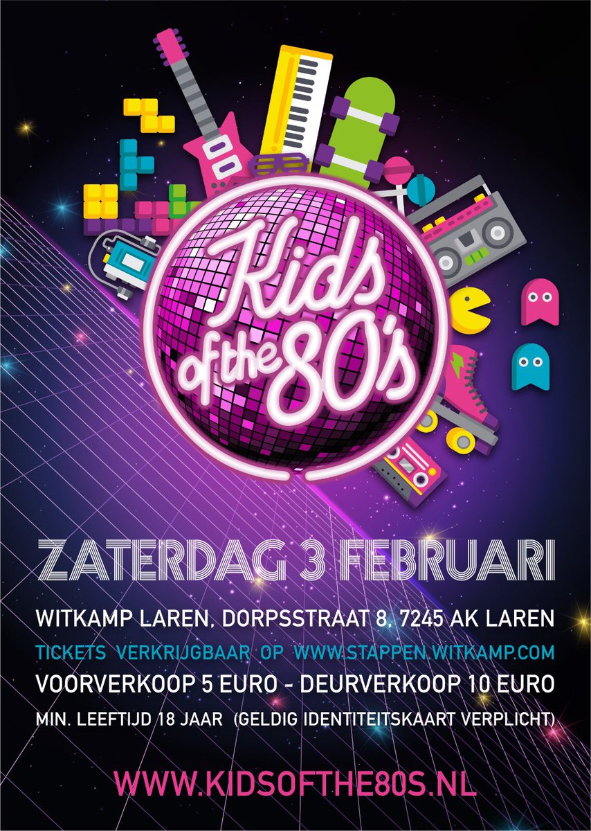 Aanstaande zaterdag bij Witkamp! Kaartje op witkamp.com