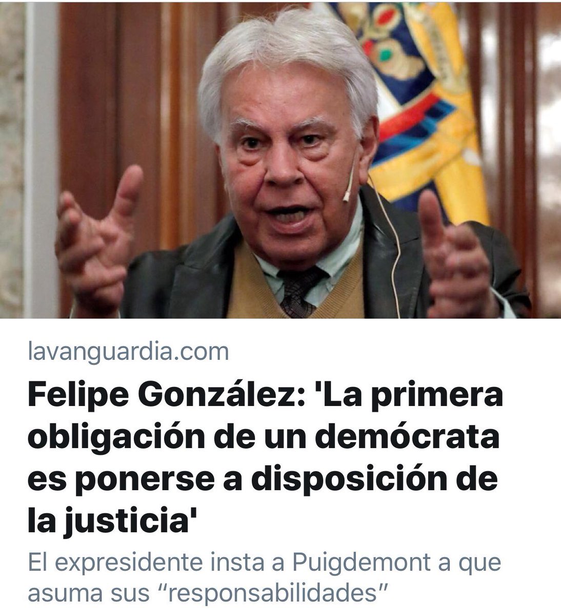 Hace falta ser depravado para decir esto cuando la negación de tus colegas del Congreso del suplicatorio impidió que te juzgaran por el GAL... y te fuiste a Colombia y aceptaste la nacionalidad colombiana figura.
