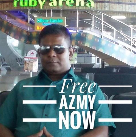 WaddeyAli's tweet photo. Najma adhi Azmee muhdhathu majileehah miadhu mendhurufahu 2:00 ah Criminal Court ah haaziru kuraane. 
#FreeNajma 
#FreeAzmee https://t.co/pgYYdEFmJs