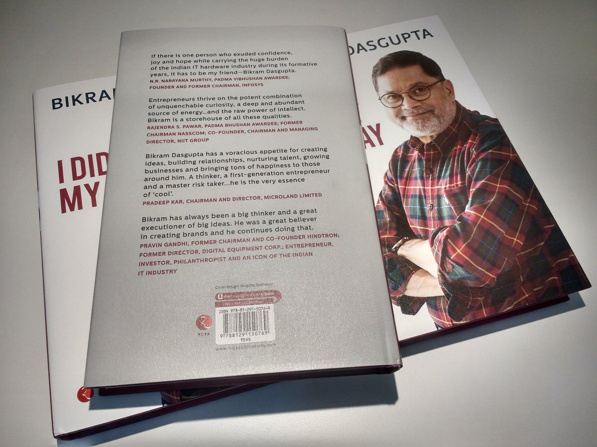 IDidItMyWayBook's tweet photo. "We Changed The Way India Works" - Bikram Dasgupta (@bikramd)
2 Days to go before you can read how a few educated middle class youth transformed India through IT...
#IDidItMyWay #BikramDasgupta #Memoire #BDG #ITIndustry #BirthOfITInIndia https://t.co/bX6WiV2LiO