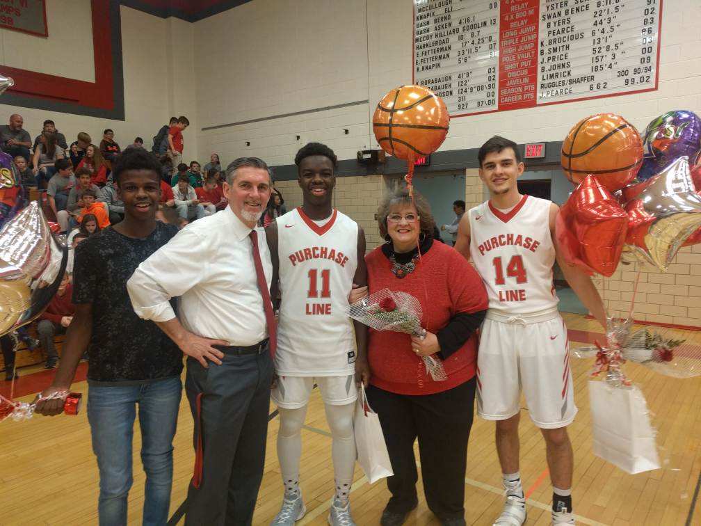 PurchaseLineAD's tweet image. PL boys ran their record to 16-2 with win over visiting West Shamokin 64-54 on senior night. 5 seniors led by Melvin Sanchez, Shamar Campbell, Micah Kurka, Alex Boring and Austin Alessi played their final regular season game at PL. Congrats Seniors and their parents.