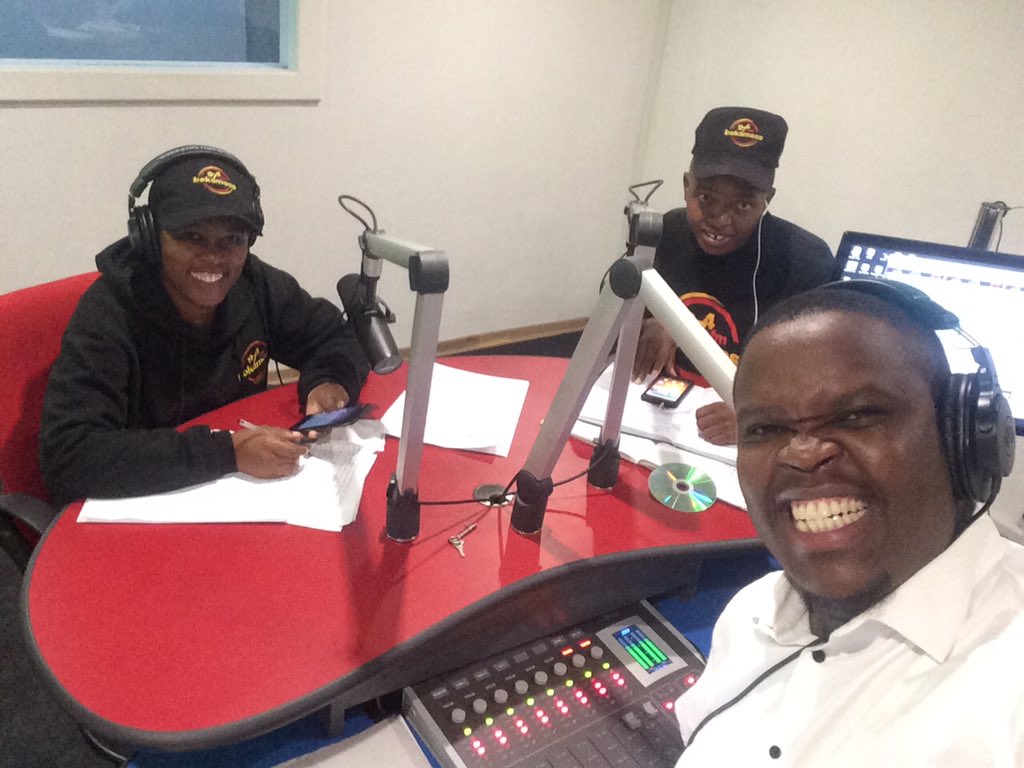 MotsekiMabuya1's tweet photo. We taking over #Lesotho's And making our presence felt slowly but surely @bokamosofm974 #HDBreakfast #Bokamoso974 #JoinTheConversation https://t.co/sVJnf5bM8e