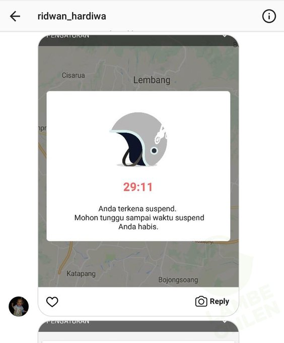 Order fiktif membuat driver ojol ini di-suspend
