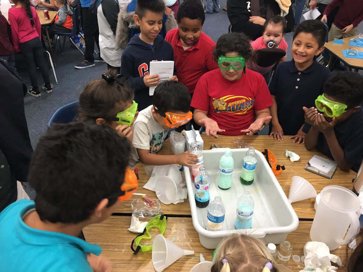 MrsHolteSAUSD's tweet photo. Science night at Jefferson Elementary was a huge success!   Science night kits were piloted for district check out!  #sausdscience #sausdlearns https://t.co/uDqUnPGl5h