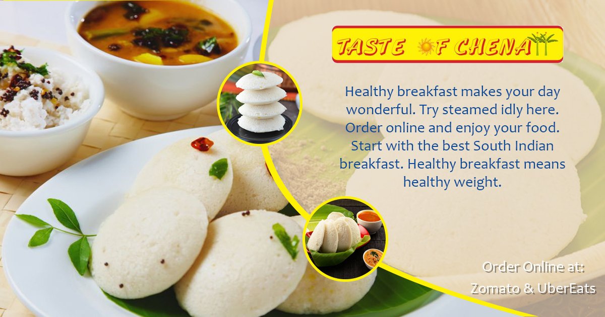 Tasteofchenaii's tweet photo. GOOD MORNING! Healthy breakfast makes your day wonderful. 
Click here: https://t.co/QD2JkijIbi / Call: +91 99711 14950

#Southindian #Food #Instafood #breakfast #goodmorning #DelhiFood #dosa #idli #OnlineFood #WeFoodies #Orderfood #hungry #zomato https://t.co/Tl7cV7XJVF