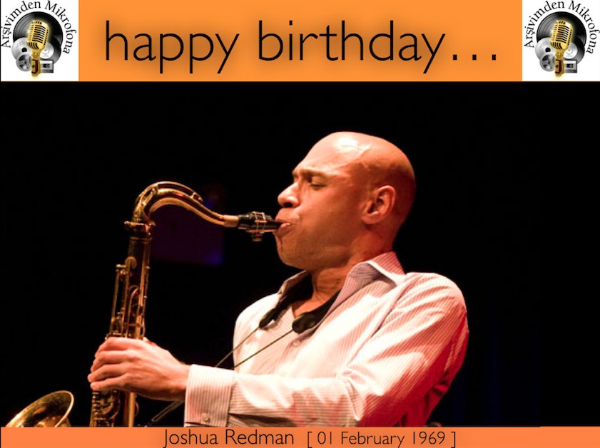 Happy birthday to Joshua Redman...
Born on this day in 1969.  