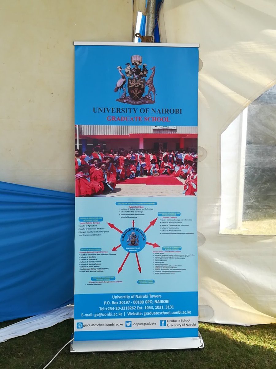 uonbi's tweet photo. The @uonpostgraduate stand is ready to inform you all the requirements for joining the graduate school #UoNopenday https://t.co/7nvnN66r77